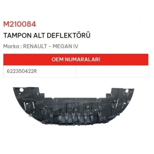 TAMPON ALT DEFLEKTÖRÜ MEGANE IV