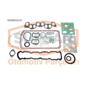 MOTOR TAKIM CONTA PEUGEOT PARTNER - CİTROEN BERLİN GO - BOXER DİESEL 1.9 (ENG. XUD7/XUD9/9A) KEÇELİ, SİLİNDİR KAPAK CONTASIZ