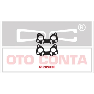 MANIFOLD CONTASI EGZOZ 106 206 106 206 C3 XSARA 1.4 MANIFOLT CONTASI EGZOZ TAKIM 2 ADET KFX-KFV TU3JP 0349.A6