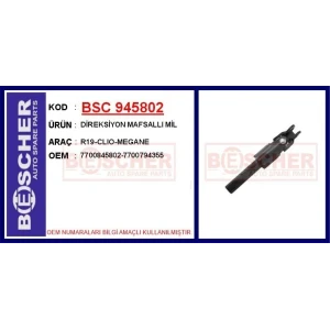 DİREKSİYON MAFSALLI MİL R19 CLIO MEGANE