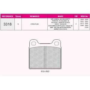 FREN BALATASI ARKA MERCEDES W107 W114 W115 W116 W123 W126