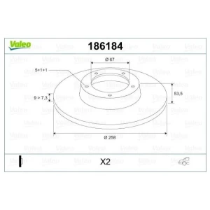 FREN DİSKİ ARKA TAKIM MB W201 TÜM MODELLER 89-92,