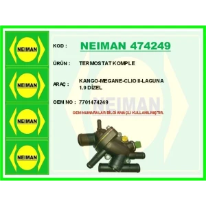 TERMOSTAT KOMPLE KANGO-MEGANE-CLIO II-LAGUNA 1.9 DİZEL