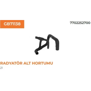 RADYATÖR ALT HORTUMU RENAULT R 21 MENAGER 77022527