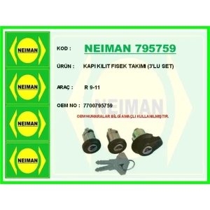 KAPI KILIT FISEK TAKIMI (3'LU SET) R 9-11