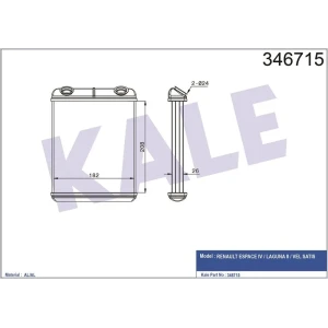 KALORİFER RADYATÖRÜ ESPACE IV LAGUNA II VELSATIS NAC AH21000S 359000392050