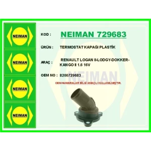 TERMOSTAT KAPAĞI PLASTİK RENAULT LOGAN II-LODGY-DOKKER-KANGO II 1.6 16V
