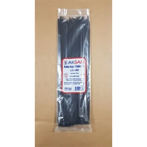 KABLO BAĞI SİYAH NUMEROUNO 4.8X400 100 ADET