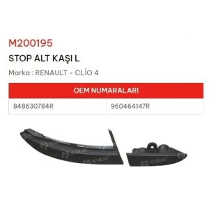 STOP ALT KAŞI SOL CLİO IV