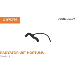 RADYATÖR ÜST HORTUMU RENAULT TRAFIC I T31F 7700305