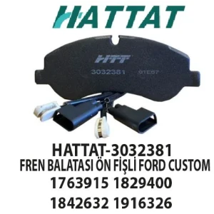 FREN BALATASI ÖN FİŞLİ FORD CUSTOM