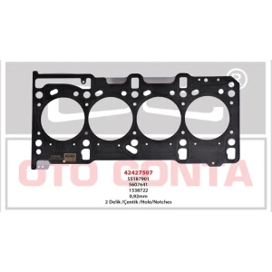SİLİNDİR KAPAK CONTASI 0.92MM 2 DELIK YM PALIO ALBEA DOBLO CORSA ASTRA COMBO 1.3 MTJD