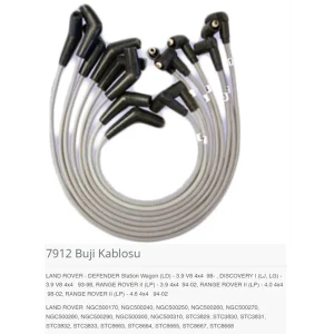 BUJİ KABLOSU LAND ROVER - DEFENDER STATİON WAGON L D - 3.9 V8 4×4 98-.DISCOVERY I LJ. LG - 3.9 V8 4×4 93-98. RANGE ROVER II LP - 3.9 4×4 94-02. RANGE ROVER II LP - 4.0 4×4 98-02. RANGE ROVER II LP - 4.6 4×4 94-02