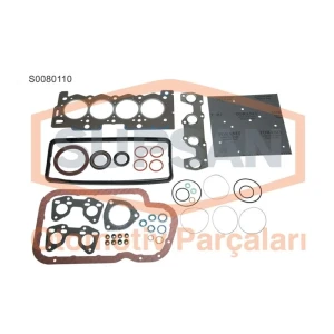 MOTOR TAKIM CONTA PEUGEOT 106-206-306 1.4 8V (ENG. TU3JP - TU3A) KEÇELİ VE SUPAP LASTİKLİ