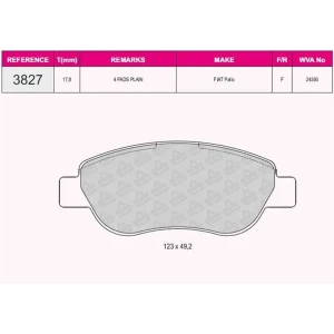 FREN BALATASI ÖN FIAT PALIO 1.2 – RENAULT MEGANE 04- 24072