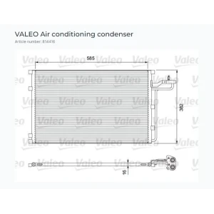 KONDENSER VOLVO C30, C70