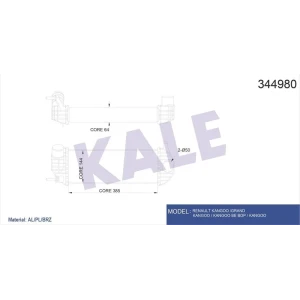 INTERCOOLER TURBO RADYATÖRÜ KANGOO III 1.5 DCI K9K 08 +
