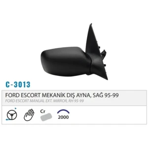 DIŞ DİKİZ AYNASI MEKANİK SAĞ ESCORT 95-01 M003.301 3