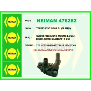TERMOSTAT SPORTU (FLANŞI) CLIO III-KNG-MGN II-MODUS-LOGAN-MICRA-NOTE-QASHQAI 1.5 DCİ