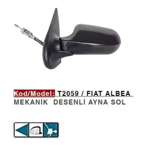 DIŞ DİKİZ AYNASI SOL MEKANİK ALBEA PALIO