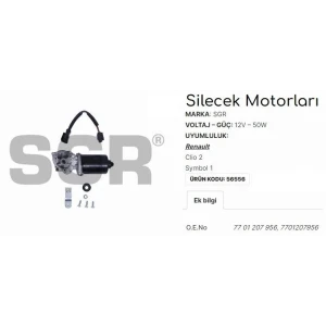 SİLECEK MOTORU CLIO 2 - SYMBOL 1 7701207956