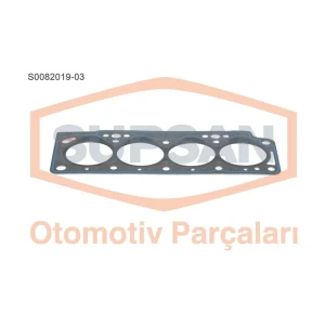 SİLİNDİR KAPAK CONTASI RENAULT KANGOO / MEGANE / L AGUNA 1.9D (ENG. F8Q YENİ MOTOR) 3 ÇENTİK - SACLI ÖZEL KLİNGRİT