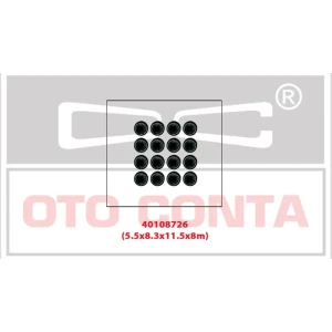 5.5MM SUBAP KEÇESİ TAKIM 16 ADET 5.5×8.3×11.5×8MM D4F 732 D4F 734
