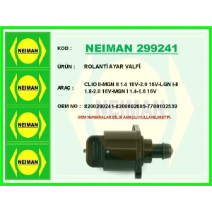 ROLANTİ AYAR VALFİ CLIO II-MGN II 1.4 16V-2.0 16V-LGN I-II 1.8-2.0 16V-MGN I 1.4-1.6 16V
