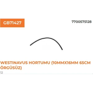 WESTİNGHAUS HORTUMU 65CM ÖRGÜSÜZ(R.12)