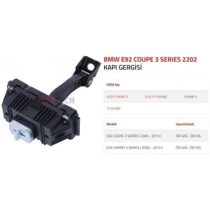 KAPI GERGİSİ E92-E93 COUPECABRIO 2005-2013