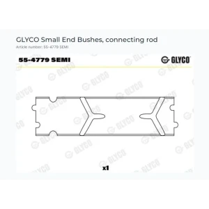 PİSTON KOL BORCU FIAT LİNEA DOBLO 1.6 MJ JEEP LANCIA 55201616 GLYCO-F554779SEMI