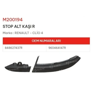 STOP ALT KAŞI SAĞ CLİO IV