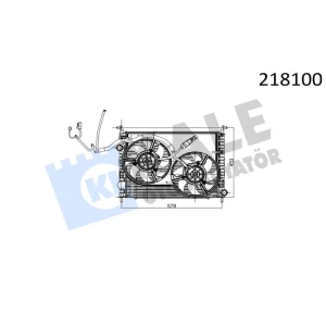 RADYATÖR + FAN + DAVLUMBAZ FIAT STRADA 1.3 JTD NAC