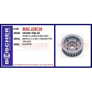 KRANK DİŞLİSİ DOBLO-LINEA-EGEA-500L-BRAVO (1.6 MTJ.TÜM MOTOR TİPLERİ)