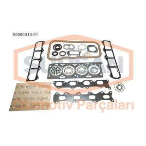 MOTOR TAKIM CONTA FİAT PALİO, BRAVO, MAREA 1.6 16V (TORK MOTOR) (ENG. 182 A4.000) KEÇELİ, SİLİNDİR KAPAK CONTALI
