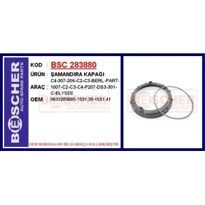 ŞAMANDIRA KAPAĞI C4-307-206-C2-C3-BERL-PART-1007-C2-C3-C4-P207-DS3-301-C-ELYSEE