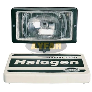 SİS LAMBASI MERCEDES-VOLVO-MAN-SCANIA BEYAZ HALOJEN DESENLİ CAMLI