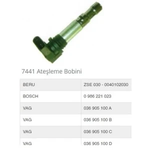 ATEŞLEME BOBİNİ AUDI SEAT V OLKSWAGEN