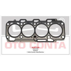 SİLİNDİR KAPAK CONTASI MLS 1 DELIK 0.92MM DOBLO LINEA BRAVO II 1.6 DMTJ 16V 198 A2.000-263 A3 000