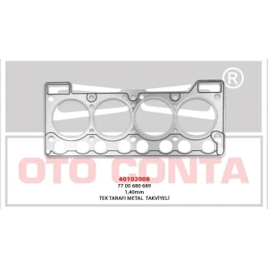 SİLİNDİR KAPAK CONTASI LPG'LI SACLI 1.60MM R12 1.4