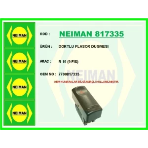 FLAŞÖR ANAHTARI 4LÜ R19 9 FİŞ