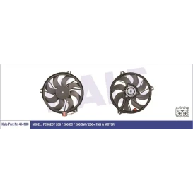 FAN MOTORU 206 1.4 HDI 206 1.4 16V ET3J4 250W 385MM AC