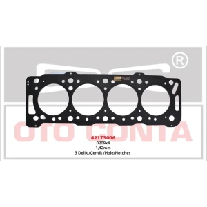 SİLİNDİR KAPAK CONTASI 5 DELIK PARTNER 1.9 BERLINGO PARTNER 1.9D DW8 SİLİNDİR KAPAK CONTASI ÇELIK MLS 5 DELIK 1.42 MM DW8 DW8B WJZ-WJY 0209×4