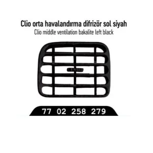 HAVALANDIRMA DİFİZÖRÜ SOL SİYAH CLIO