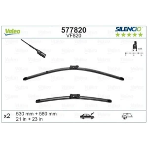 SİLENCİO X-TRM FLAT BLADE (MUZ TİPİ) SİLECEK VF820 (X2) (530+580MM) (ÖN) PORSCHE PANAMERA (970) ; PORSCHE 911 (991) ; PORSCHE BOXSTER (981) ; PORSCHE 911 CONVERTİBLE (991) ; PORSCHE CAYMAN (981) ; PORSCHE 911 TARGA (991) ; PORSCHE BOXSTER SPYDER (981) ; P