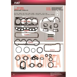 TAKIM CONTA TIPO UNO 1.4 TIPO UNO 1.4 MOTOR TAKIM CONTA SUBAP LASTIKLI SİLİNDİR KAPAK CONTASI OZEL TAK 146 C1.000 C5.000 160 A.1000 5888262