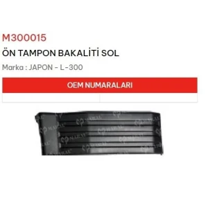 ÖN TAMPON BAKALİTİ SOL L-300