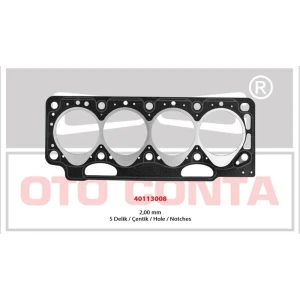 R.19 SİLİNDİR KAPAK CONTA EXPRES CLİO MEGANE 5 DELİK 2.00MM SÜPER KALİTE F8Q 620 622 722 730