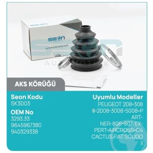 AKS KÖRÜĞÜ DIŞ PEUGEOT 208 308 2008 3008 5008