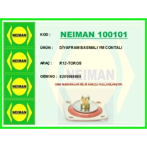 DİYAFRAM BASMALI YM CONTALI R12-TOROS